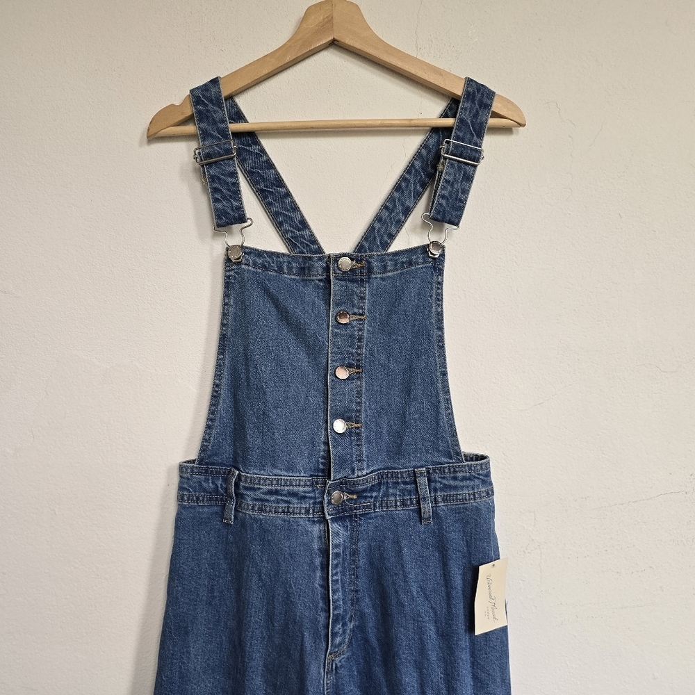 NWT Universal Thread Blue Denim Overall Jumpsuit Size 8 - Picture 5 of 12